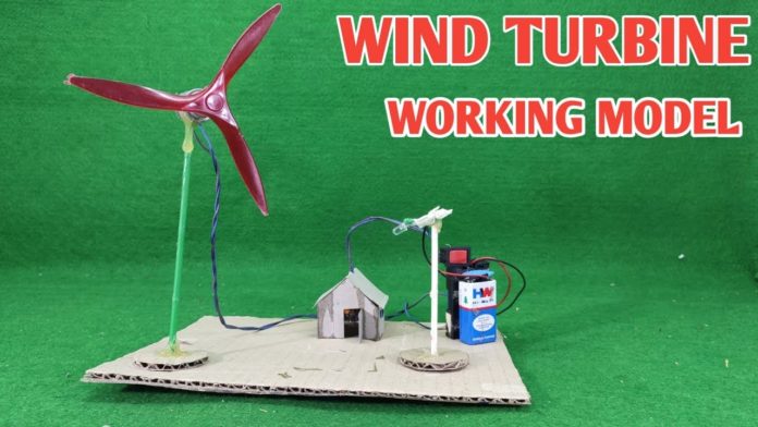 How to make a wind turbine science project for class 6